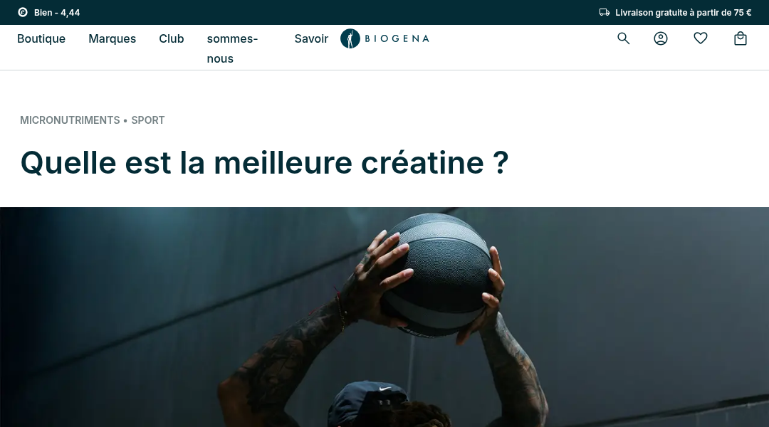 Aperçu du site Biogena